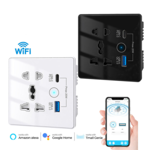 Smart  WiFi Switch with USB Type-C Fast Charging Socket