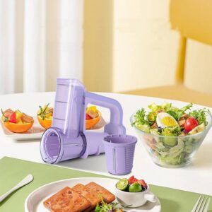 Electric Vegetable Chopper & Rotary Cheese Grater 2025 | Multifunctional Salad Maker Kitchen Gadget Machine