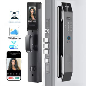 3D Face Recognition Smart Door Lock – Fully Automatic Digital Biometric Fingerprint Gate Lock with Facial Scan for Home