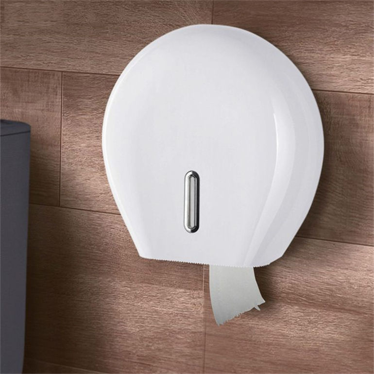 Wall Mounted Manual Roll Paper Rack – High Quality Bathroom & Home Paper Towel Holder Tissue Paper Dispenser - Image 3