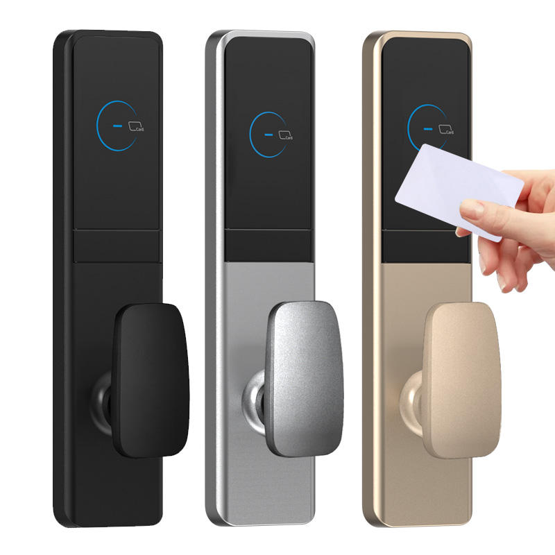 Aluminum Alloy Hotel Smart Lock RFID Electronic Door Lock with Management Software – T57 Access System for Wooden Doors
