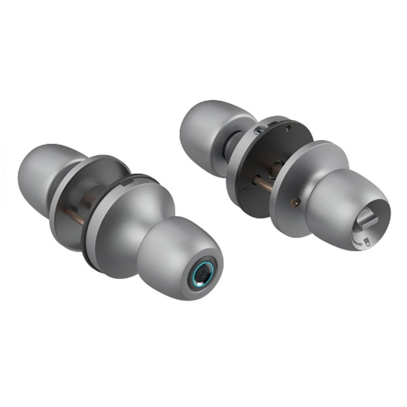 Cost-Effective TUYA App Smart Fingerprint Door Lock – Keyless Round Knob Smart Lock for Wooden Door, Aluminum Alloy - Image 7