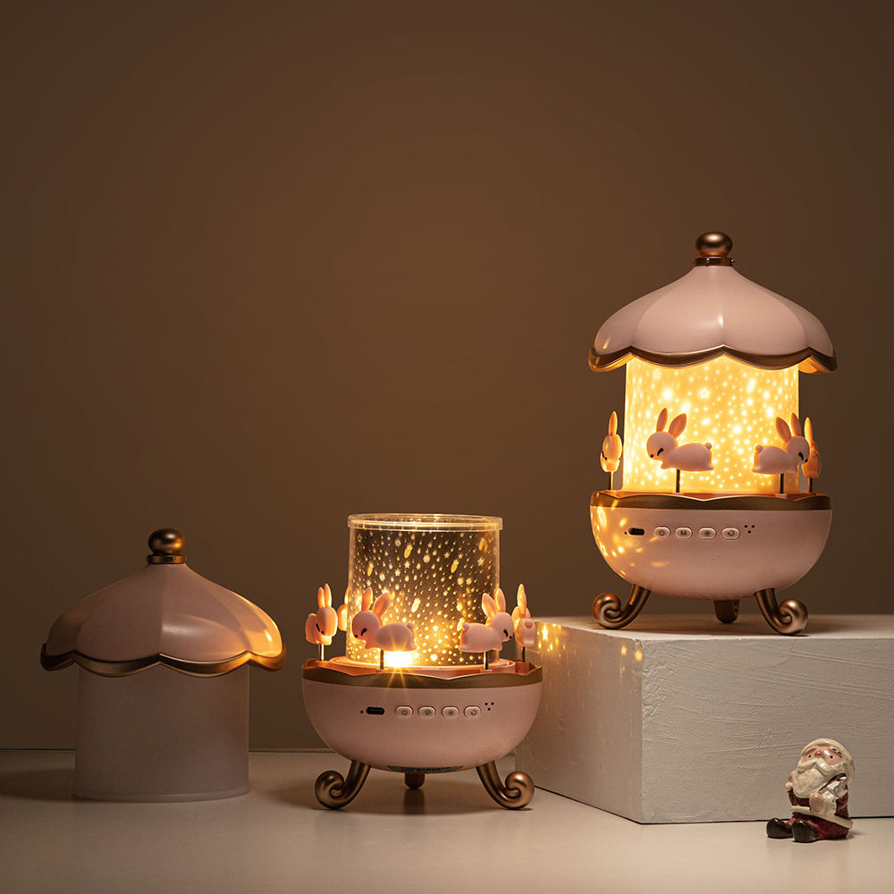 12 Film Projector Carousel Decoration Rotary LED Night Light with Music for Kids Bedroom & Kindergarten - Image 7