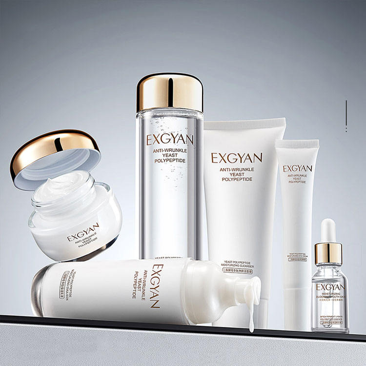 EXGYAN Best Selling 6 Pcs Skin Care Set with Polypeptide – Cleansing, Moisturizing & Anti-Wrinkle Face Essence Kit - Image 4