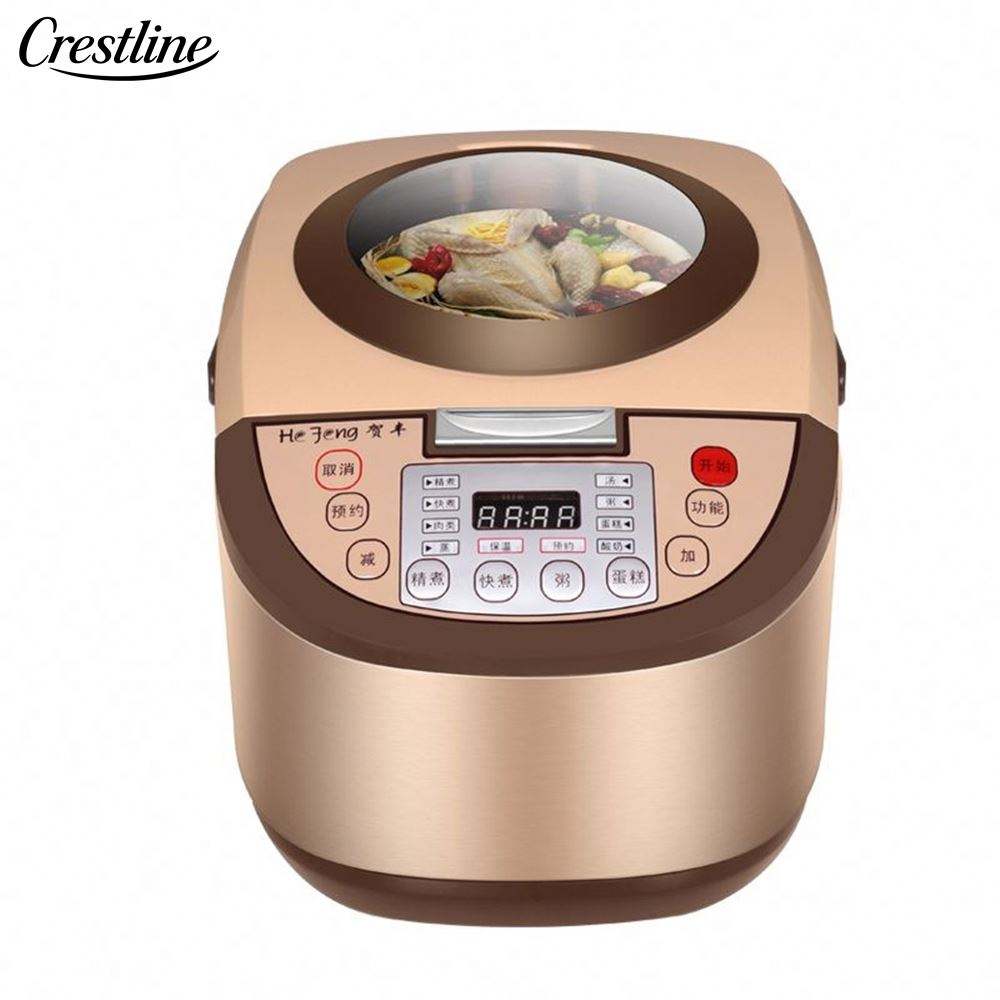 Luxury Multi-Function Smart Cooker Rice Cooker Electric Portable Other Kitchen Appliances with Gold Housing Slow Cooker - Image 2