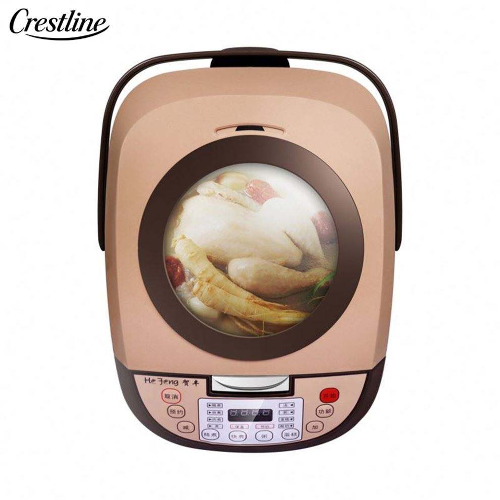 Luxury Multi-Function Smart Cooker Rice Cooker Electric Portable Other Kitchen Appliances with Gold Housing Slow Cooker - Image 4