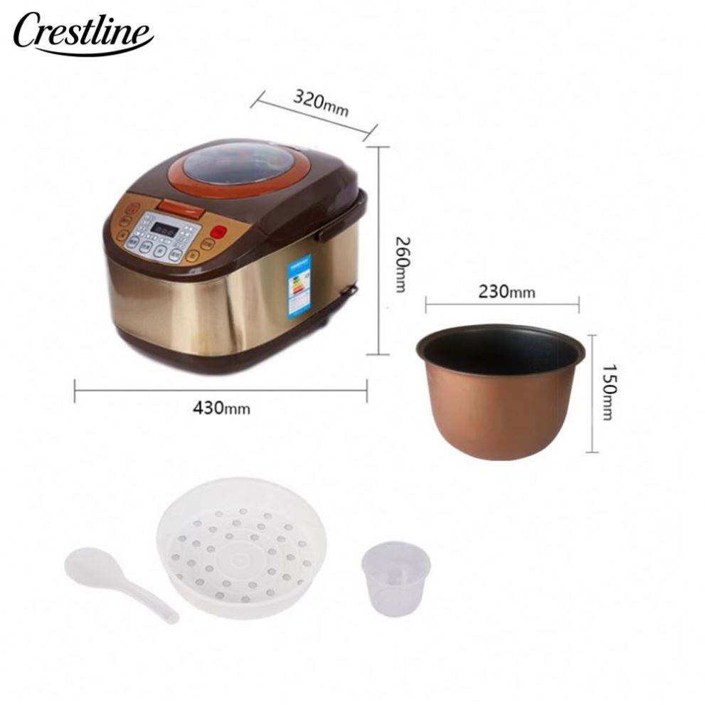 Luxury Multi-Function Smart Cooker Rice Cooker Electric Portable Other Kitchen Appliances with Gold Housing Slow Cooker - Image 5