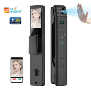 SR LuxeBD 3D Face & Palmprint Smart Door Lock [LK0225] WiFi | Fingerprint | Palm Recognition | App Control | Smart Security Lock