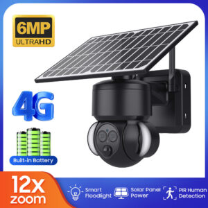 SR LuxeBD Ai Detection Camera  Smart Solar PTZ Security Camera [CA0472] 12X Zoom | Dual Lens | Solar Powered | WiFi/4G | Human Detection